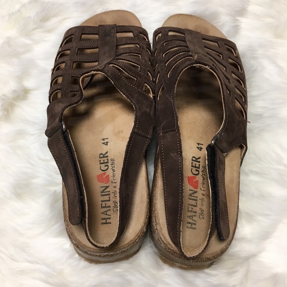 Haflinger mocha flat sandal - Picture 4 of 5